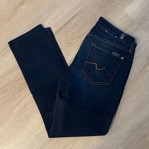 7 for all mankind jeans womens kimmie crop sz 28